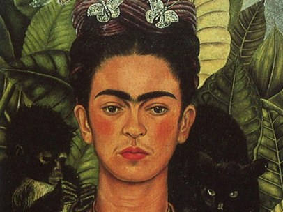 ´Autorretrato con collar de espinas y colibrí´, 1940