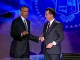 El presidente Obama en el programa 'The Colbert Report' El presidente Obama en el programa 'The Colbert Report'