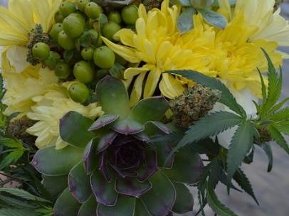 Flores con marihuana