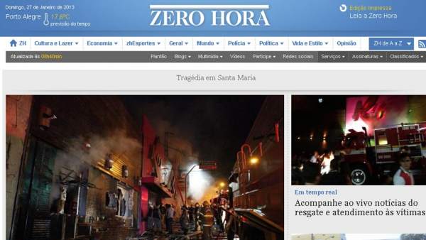 Incendio en una discoteca de Brasil Incendio en una discoteca de Brasil