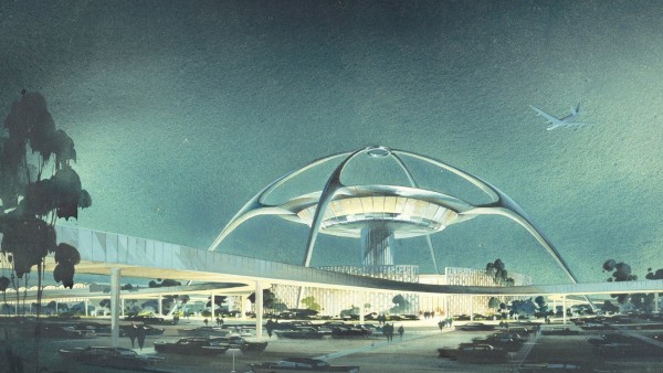 LAX, Theme Building; perspective view, 1961 LAX, Theme Building; perspective view, 1961