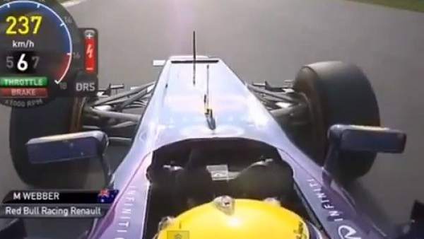 Peineta de Webber a Vettel Peineta de Webber a Vettel