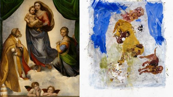 ´Die Sixtinische Madonna´, 1512/1513 - ´Statement´, 1999 ´Die Sixtinische Madonna´, 1512/1513 - ´Statement´, 1999