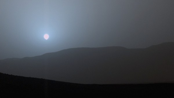 Puesta de sol en Marte Puesta de sol en Marte