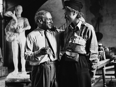 Lee MILLER (1907-77) - Pablo Picasso and Lee Miller after the liberation of Paris, Rue de Grand Augustins, Paris, France, 1944