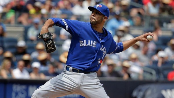 David Price de los Azulejos de Toronto. David Price de los Azulejos de Toronto.