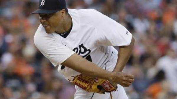 Alfredo Simón, de Tigres de Detroit. Alfredo Simón, de Tigres de Detroit.