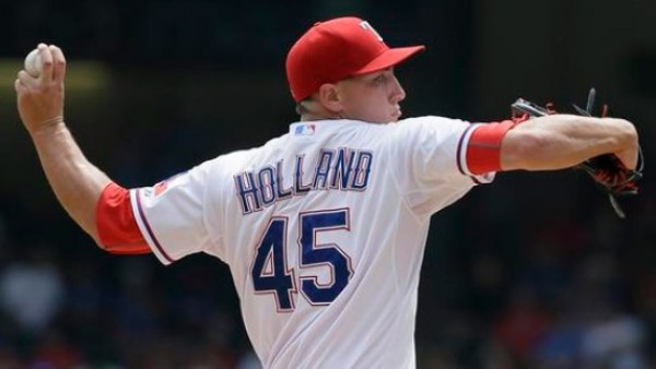 Derek Holland de los Rangers de Texas Derek Holland de los Rangers de Texas